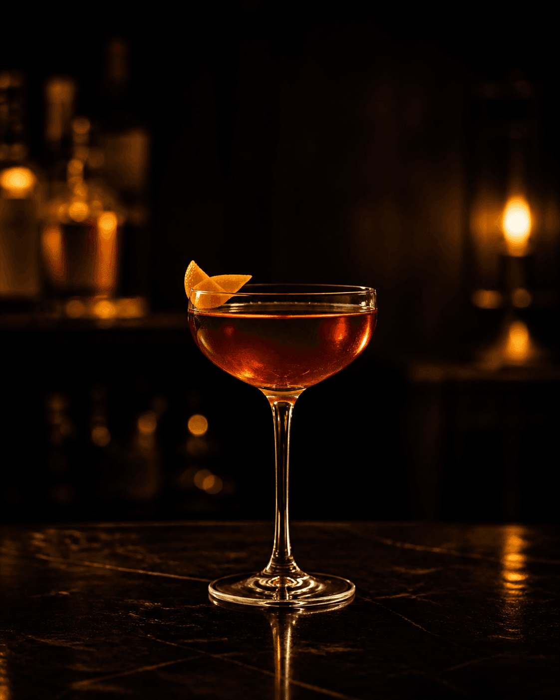 Atmosfera visiva dell'identità Cocktail Dark