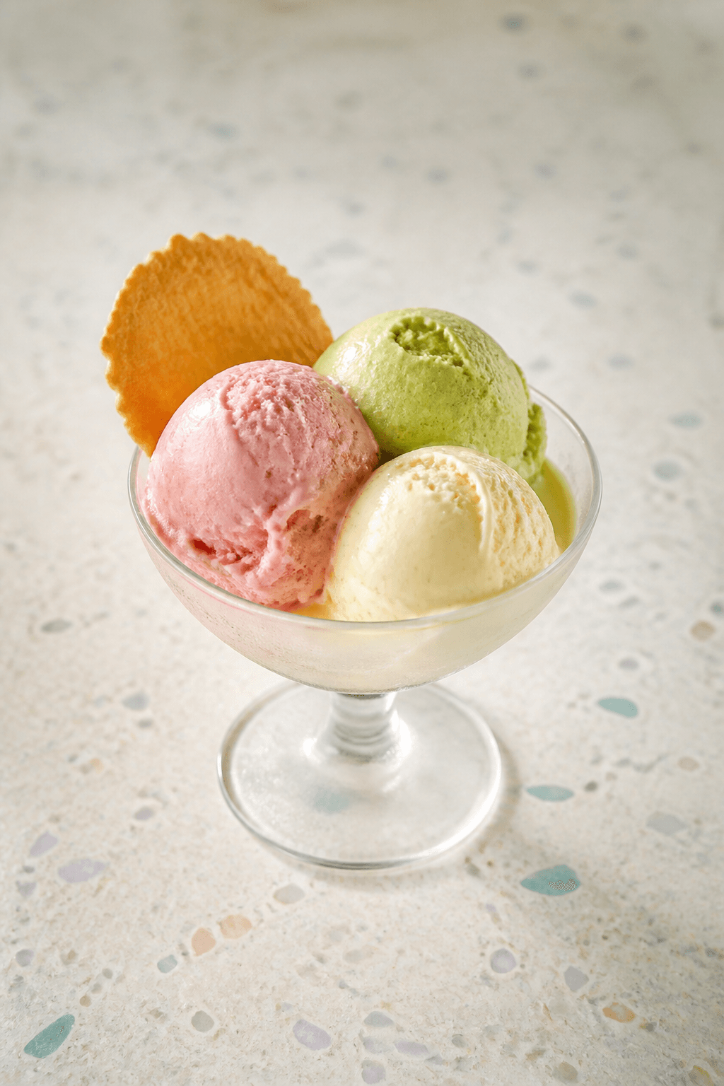 Atmosfera visiva dell'identità Gelateria Pastello