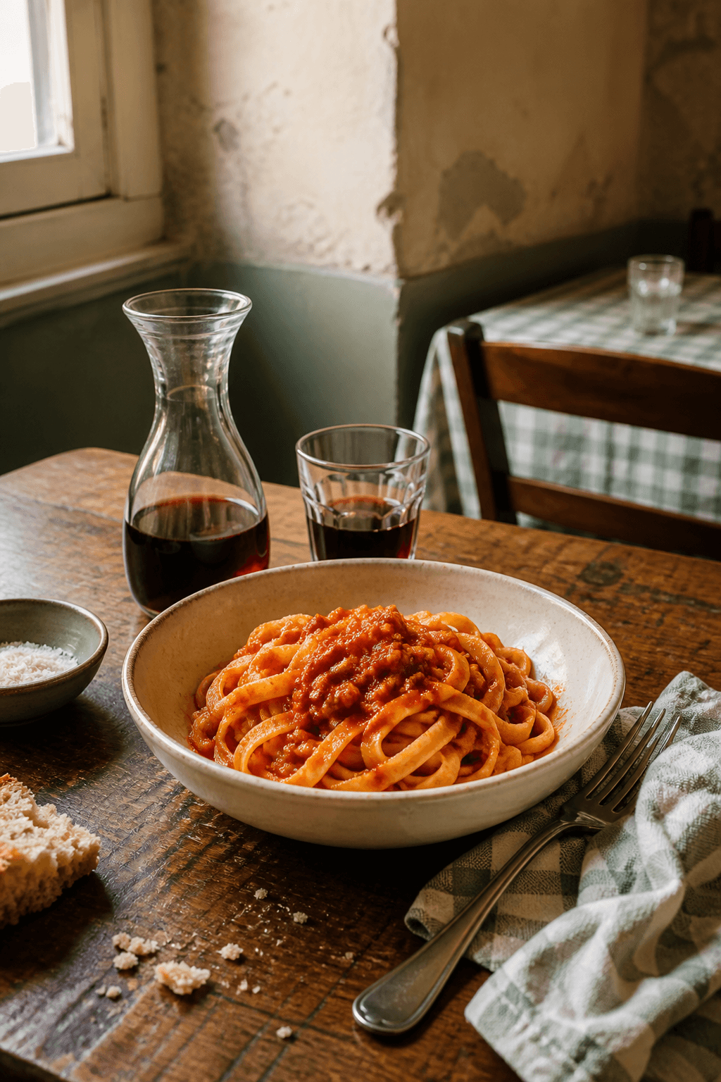 Atmosfera visiva dell'identità Trattoria Quotidiana